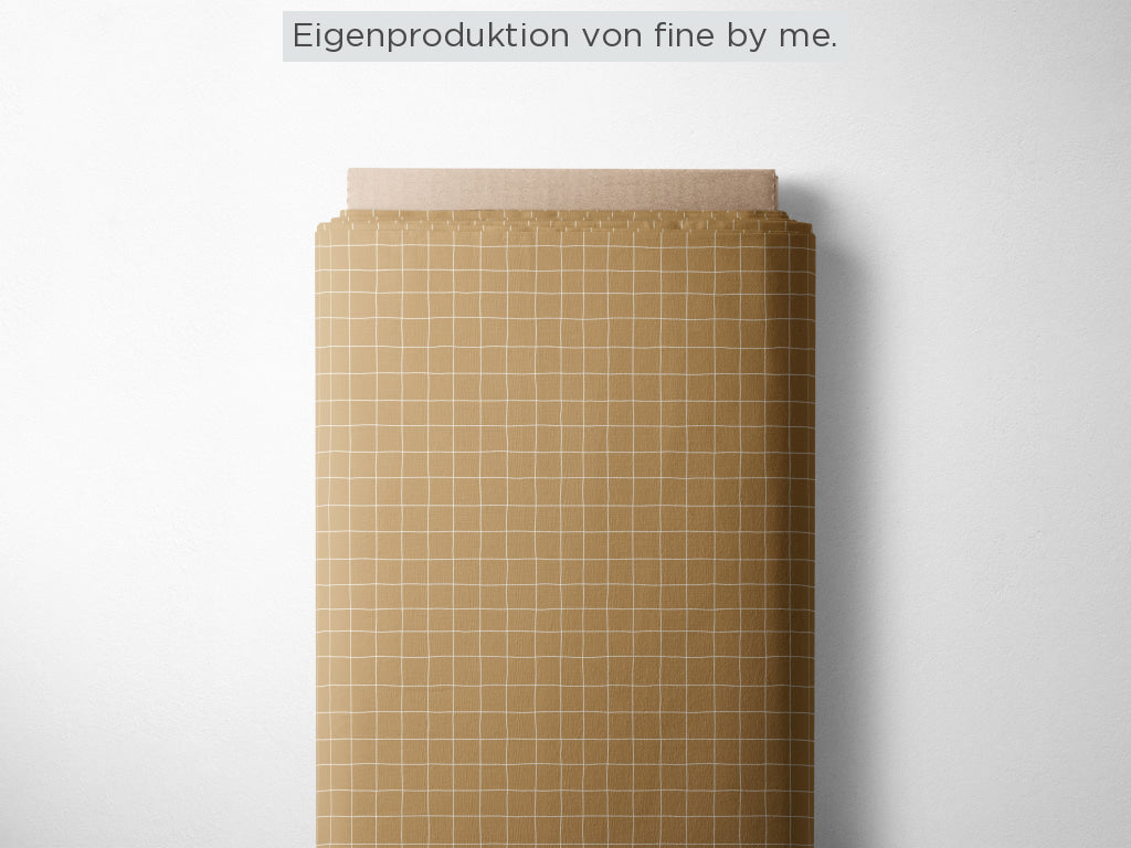 Stoffübersicht „Grid mustard“