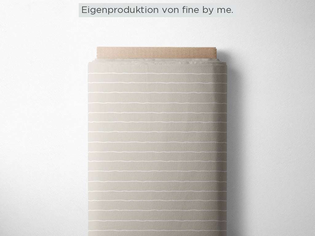 Stoffübersicht „Stripes creme“