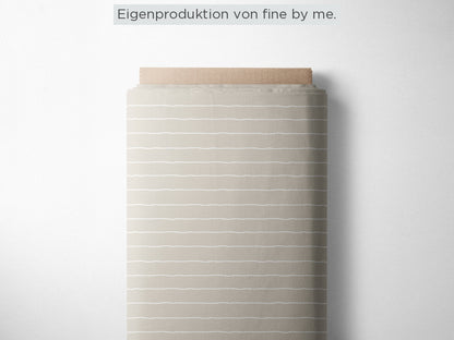 Stoffübersicht „Stripes creme“