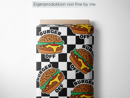 Stoffübersicht „Burger off"