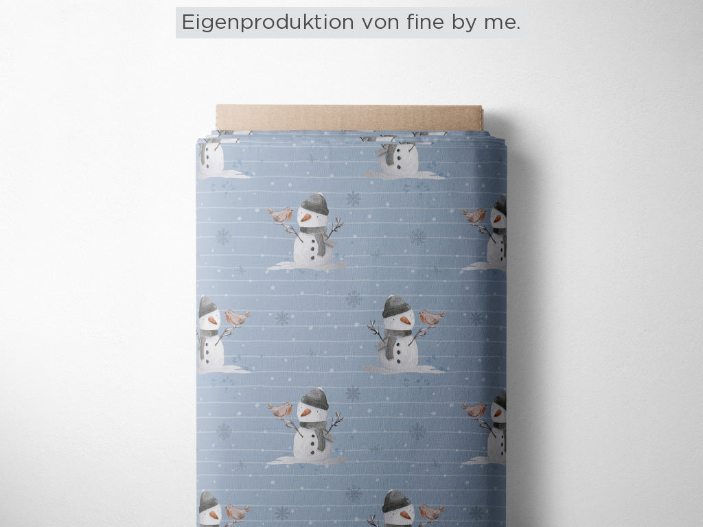 Stoffübersicht „Little Snowman blue“