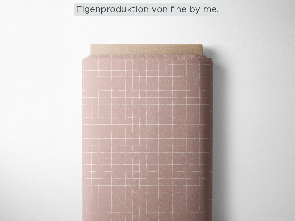 Stoffübersicht „Grid blush“