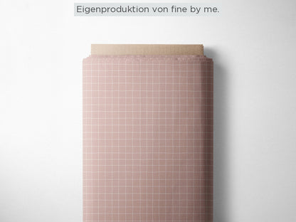 Stoffübersicht „Grid blush“