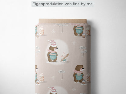 Stoffübersicht „Weihnachtsbäckerei beige"
