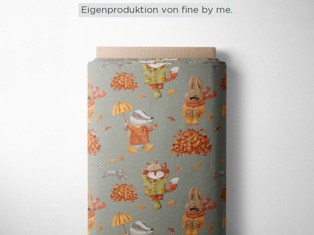 Stoffübersicht „Herbstvergnügen khaki"