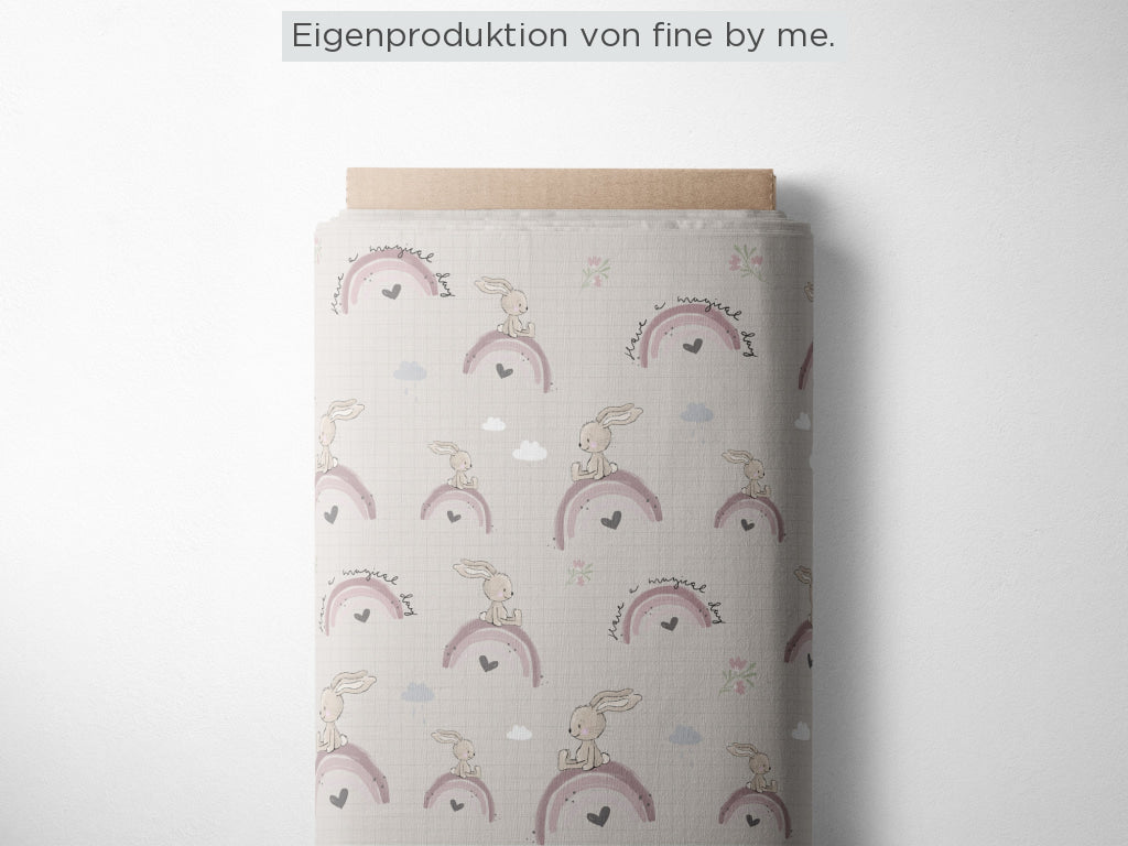 Stoffübersicht „Have a magical day beige“