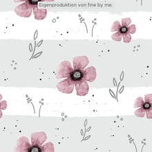 Lade das Bild in den Galerie-Viewer, Lagerware: Bio-Jersey „Pink Flowers“, exklusive Eigenproduktion
