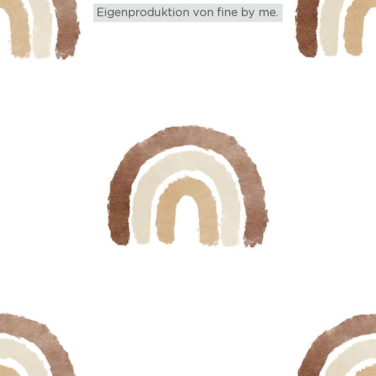Stoffübersicht „Boho Rainbow brown“