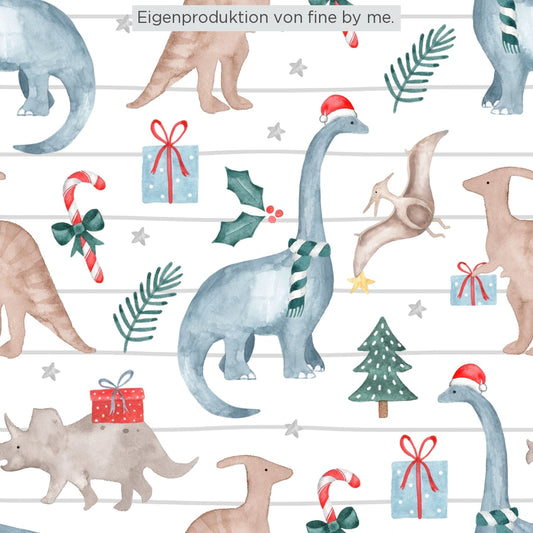 Stoffübersicht „Christmasaurus"