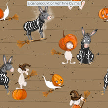 Lade das Bild in den Galerie-Viewer, Stoffübersicht „Eda und Mo feiern Halloween“
