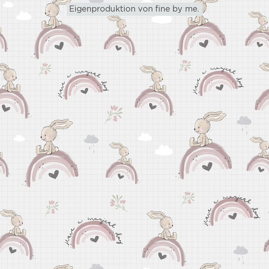 Vorbestellung: Bio-Jersey Have A Magical Day Grau Exklusive Eigenproduktion Mit Passenden