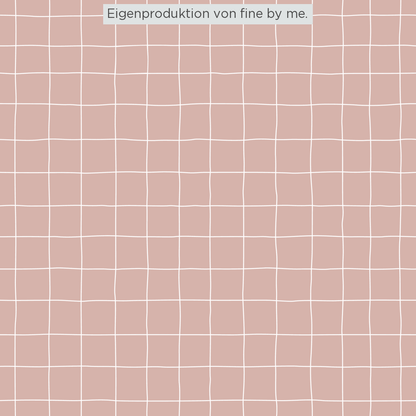 Stoffübersicht „Grid blush“