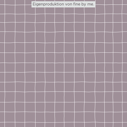 Stoffübersicht „Grid lavender“
