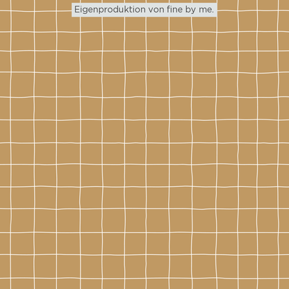 Stoffübersicht „Grid mustard“