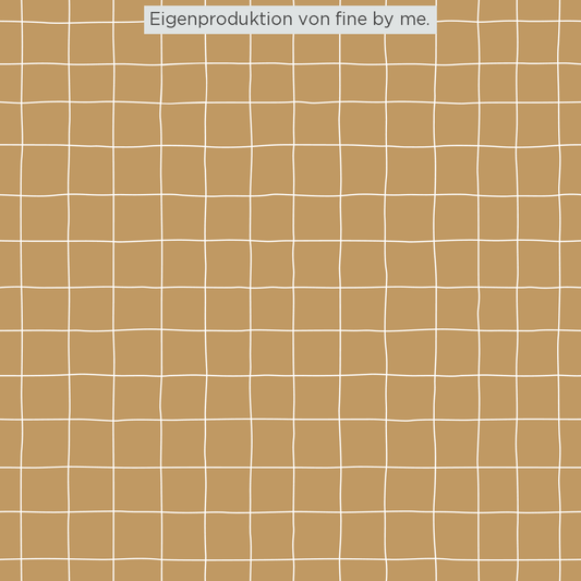 Stoffübersicht „Grid mustard“