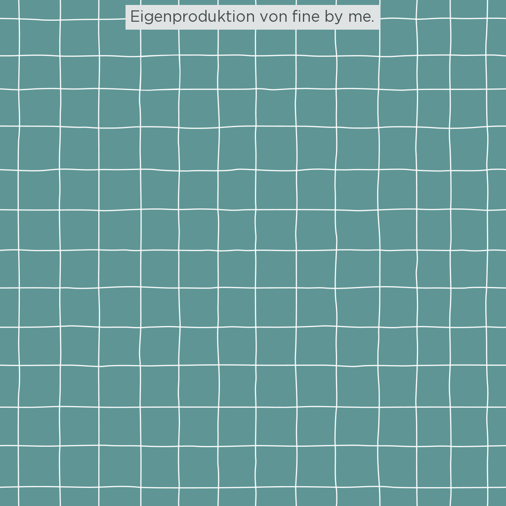 Stoffübersicht „Grid teal“