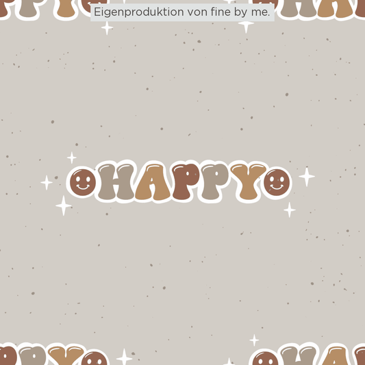 Stoffübersicht „Happy“