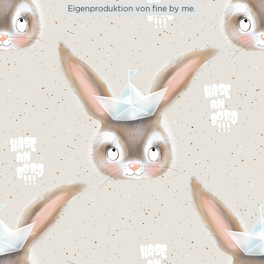 Stoffübersicht „Hase an Bord“
