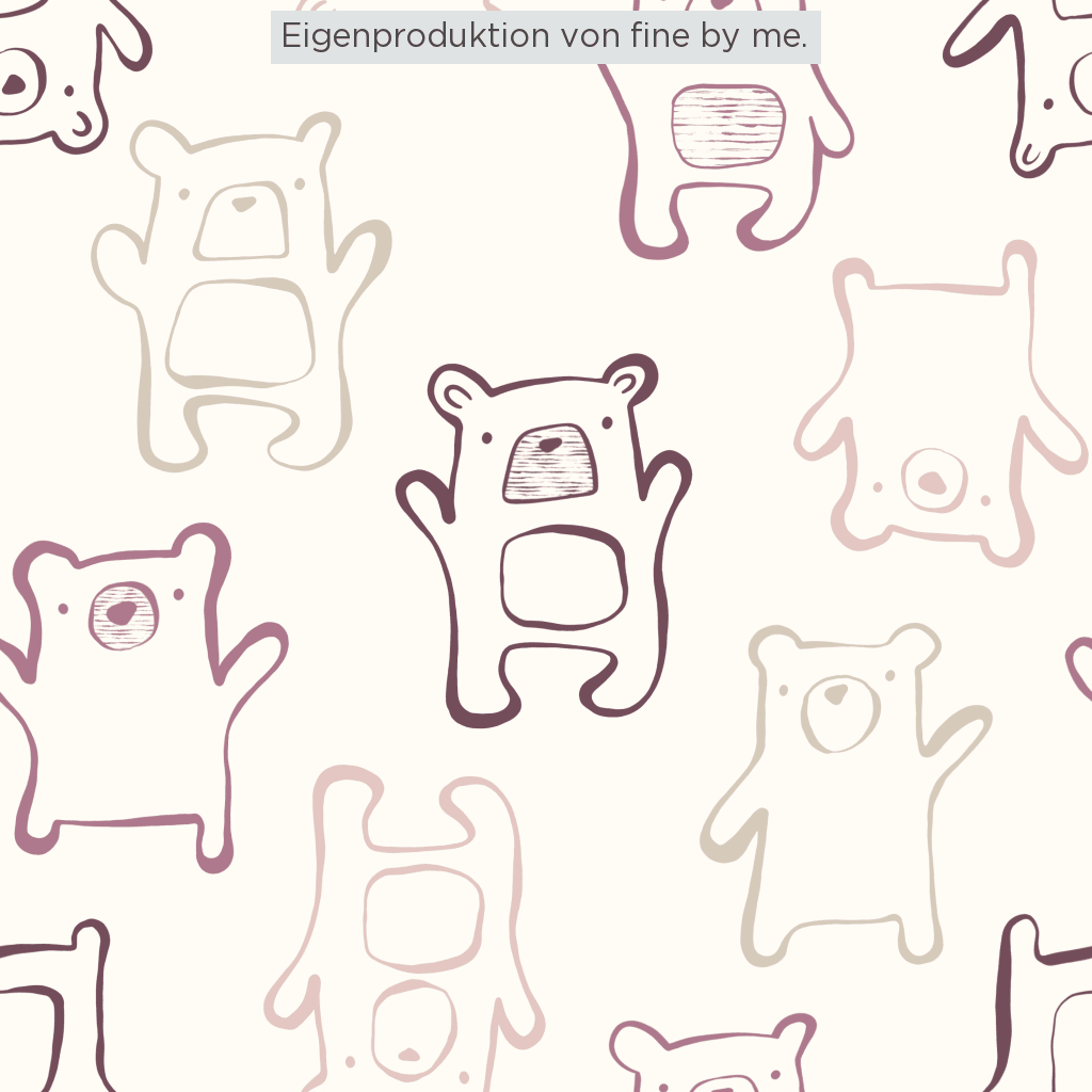 Stoffübersicht „My Little Bear pink“