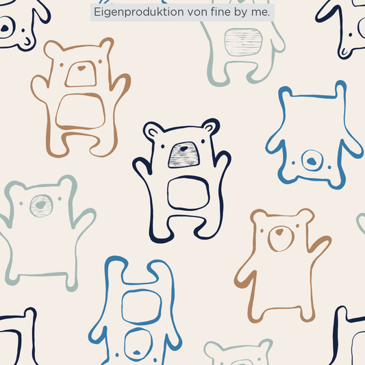 Stoffübersicht „My Little Bear blue“