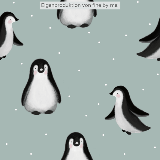 Stoffübersicht „Little Penguins mint“