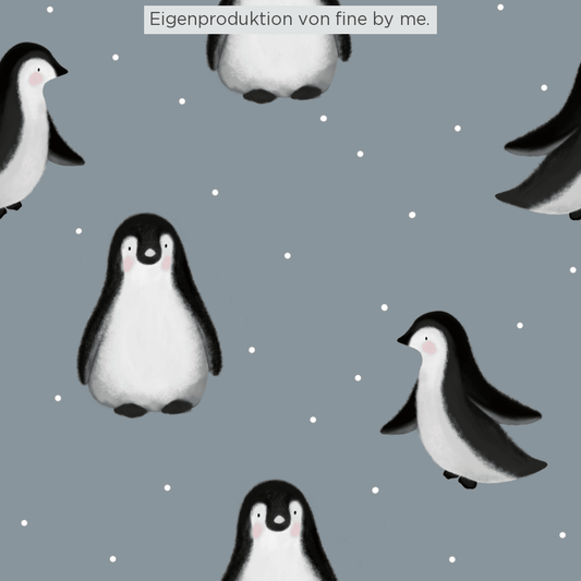 Stoffübersicht „Little Penguins steel“