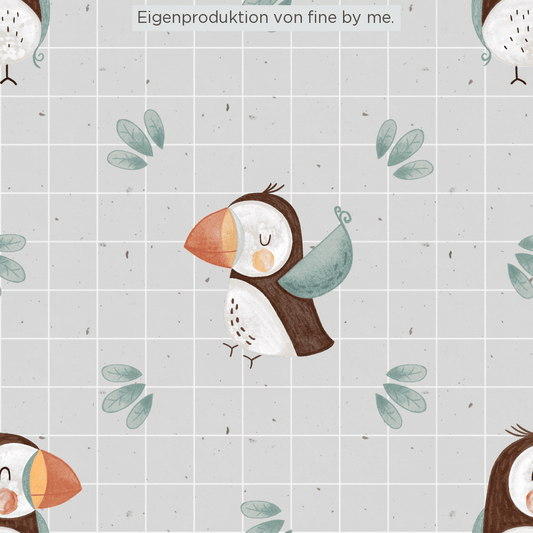 Stoffübersicht „Puffin Grid“