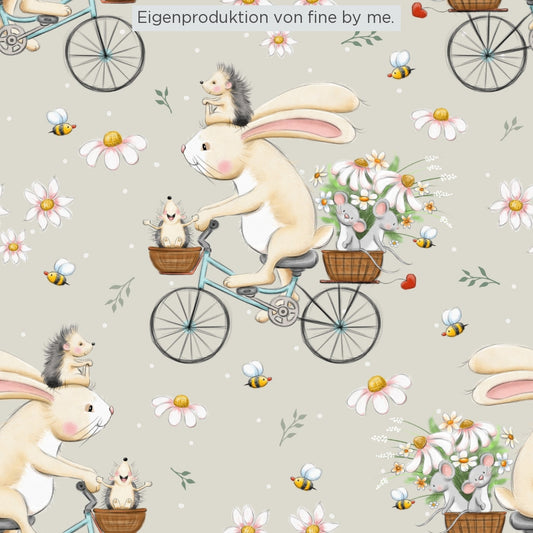 Stoffübersicht „Auf in den Frühling beige“