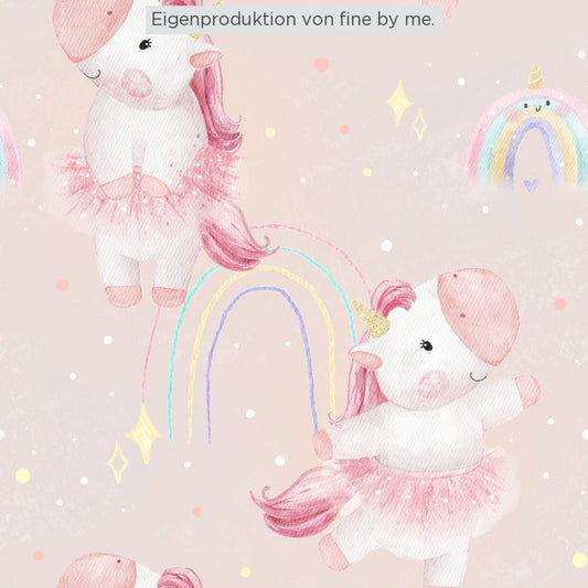 Stoffübersicht „Ballerina Unicorn“