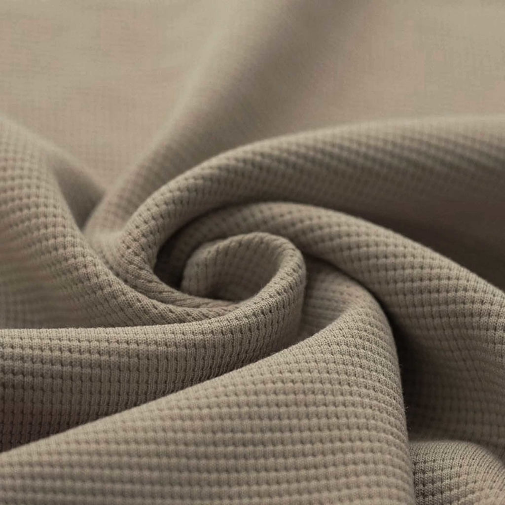 Waffeljersey taupe