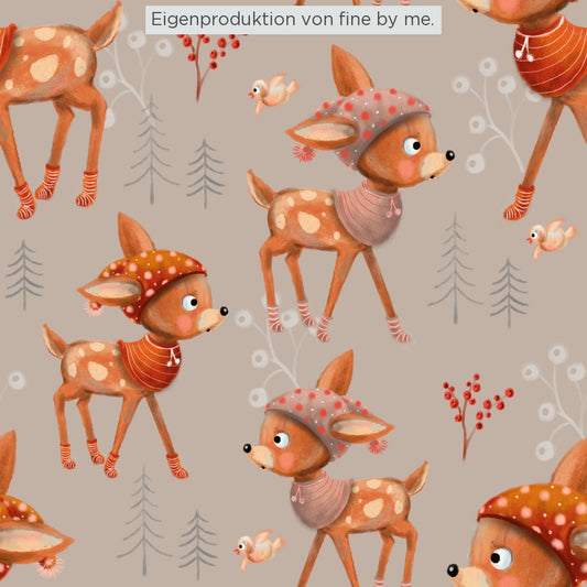 Stoffübersicht „Winterkitz beige"