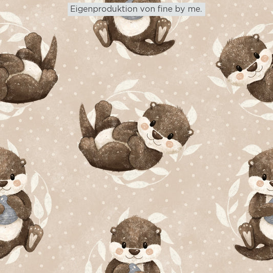 Stoffübersicht „Baby Otter beige“