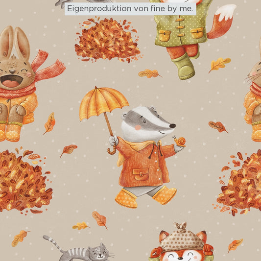 Stoffübersicht „Herbstvergnügen beige"