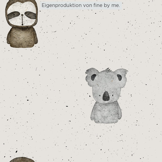 Stoffübersicht „Faultier und Koala“