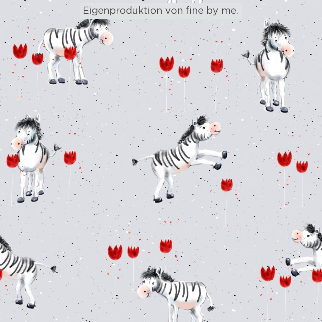 Stoffübersicht „Kleines Zebra ist verliebt“