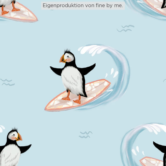 Stoffübersicht „Surfin' Puffin“